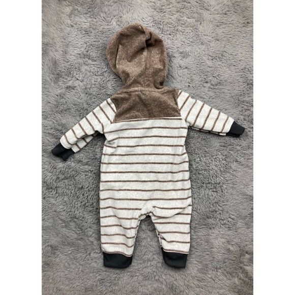 Carter’s brown and tan fleece outfit - Picture 2 of 4